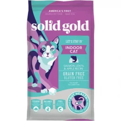 Solid Gold Let's Stay In Salmon, Lentil & Apple Recipe Adult Grain-Free Indoor Dry Cat Food