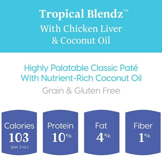 Solid Gold Tropical Blendz with Chicken Liver & Coconut Oil Pate Grain-Free Canned Cat Food 3 Solid Gold Tropical Blendz with Chicken Liver & Coconut Oil Pate Grain-Free Canned Cat Food - Image 3