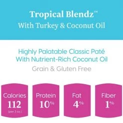 Solid Gold Tropical Blendz with Turkey & Coconut Oil Pate Grain-Free Canned Cat Food -Pet Life Elegant shop 133704 PT2. SY630 V1543527725