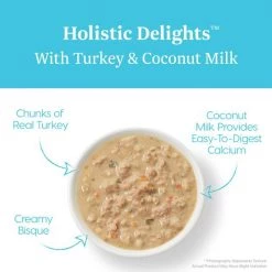 Solid Gold Holistic Delights Creamy Bisque with Turkey & Coconut Milk Grain-Free Cat Food Pouches -Pet Life Elegant shop 133723 PT2. SY630 V1543528055