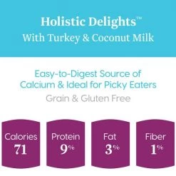 Solid Gold Holistic Delights Creamy Bisque with Turkey & Coconut Milk Grain-Free Cat Food Pouches -Pet Life Elegant shop 133723 PT3. SY630 V1543528056