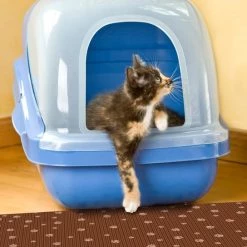 Drymate Cat Litter Mat, Brown Stripe -Pet Life Elegant shop 134957 PT4. SY630 V1502744900