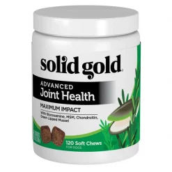 Solid Gold Supplements Advanced Joint Health Maximum Impact Soft Chews Grain-Free Dog Supplement