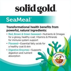 Solid Gold Supplements SeaMeal Skin & Coat, Digestive & Immune Health Powder Grain-Free Dog & Cat Supplement -Pet Life Elegant shop 139140 PT3. SY630 V1509400988