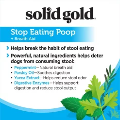 Solid Gold Supplements Stop Eating Poop + Breath Aid Soft Chews Grain-Free Dog Supplement -Pet Life Elegant shop 139144 PT3. SY630 V1509400962