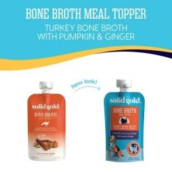 Solid Gold Turkey Bone Broth with Pumpkin & Ginger Dog Food Topper -Pet Life Elegant shop 149303 PT2. SY630 V1604620010