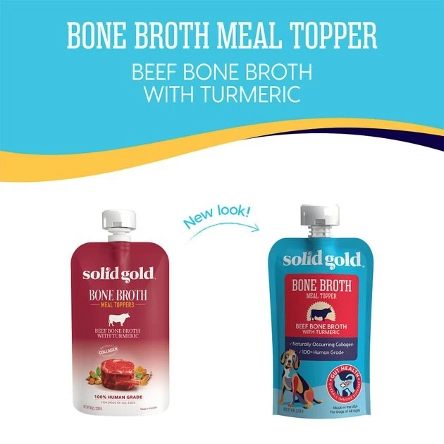 Solid Gold Beef Bone Broth with Turmeric Dog Food Topper 2 Solid Gold Beef Bone Broth with Turmeric Dog Food Topper - Image 2