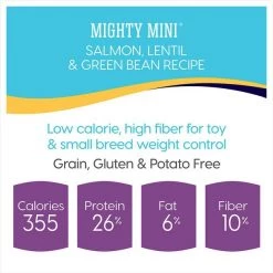 Solid Gold Mighty Mini Gut Health Small & Toy Breed Grain-Free Salmon, Lentil & Green Bean Dry Dog Food -Pet Life Elegant shop 150606 PT4. SY630 V1565980035