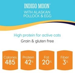 Solid Gold Indigo Moon High Protein Wild Alaskan Pollock & Eggs Recipe Grain-Free Dry Cat Food -Pet Life Elegant shop 150612 PT4. SY630 V1575301774