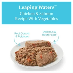 Solid Gold Leaping Waters Chicken & Salmon Recipe with Vegetable Recipe Grain-Free Small & Medium Breed Canned Dog Food 8 Solid Gold Leaping Waters Chicken & Salmon Recipe with Vegetable Recipe Grain-Free Small & Medium Breed Canned Dog Food -Pet Life Elegant shop 157124 PT2. SY630 V1547218960
