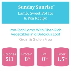 Solid Gold Sunday Sunrise Lamb, Sweet Potato & Pea Recipe Grain-Free Canned Dog Food -Pet Life Elegant shop 157126 PT3. SY630 V1547218970