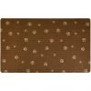 Drymate Brown Stripe Tan Paw Pet Bowl Place Mat