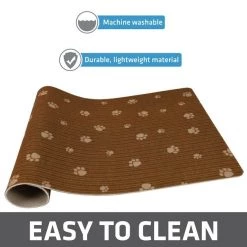 Drymate Brown Stripe Tan Paw Pet Bowl Place Mat 11 Drymate Brown Stripe Tan Paw Pet Bowl Place Mat -Pet Life Elegant shop 222005 PT4. SY630 V1651194769