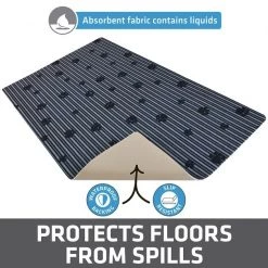 Drymate Paw Print Pet Bowl Dog Place Mat -Pet Life Elegant shop 222007 PT3. SY630 V1650998482