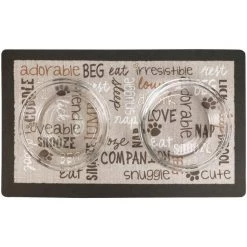 Drymate Linen Pet Bowl Dog & Cat Place Mat -Pet Life Elegant shop 222009 PT2. SY630 V1651155709