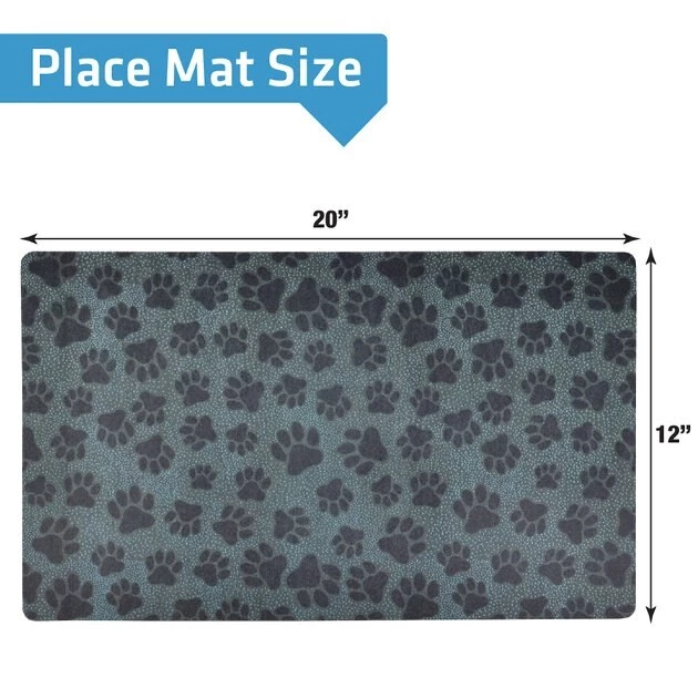 Drymate Paw Dots Pet Bowl Dog & Cat Place Mat 2 Drymate Paw Dots Pet Bowl Dog & Cat Place Mat - Image 2