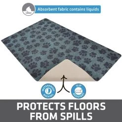 Drymate Paw Dots Pet Bowl Dog & Cat Place Mat 10 Drymate Paw Dots Pet Bowl Dog & Cat Place Mat -Pet Life Elegant shop 222014 PT3. SY630 V1651155116