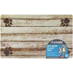 Drymate Distressed Wood Pet Bowl Dog & Cat Place Mat 12 Drymate Distressed Wood Pet Bowl Dog & Cat Place Mat -Pet Life Elegant shop 222016 PT5. SY630 V1651155993
