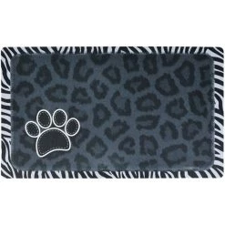 Drymate Leopard & Zebra Border Pet Bowl Dog & Cat Place Mat