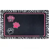 Drymate 3 Paws & Zebra Border Pet Bowl Dog & Cat Place Mat