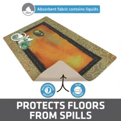 Drymate Fish Kitty Tan Swirl Cat Bowl Place Mat -Pet Life Elegant shop 222033 PT3. SY630 V1651153285