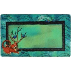 Drymate Tree Kitty Tan Swirl Cat Bowl Place Mat