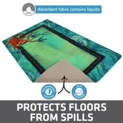 Drymate Tree Kitty Tan Swirl Cat Bowl Place Mat -Pet Life Elegant shop 222034 PT3. SY630 V1651162891