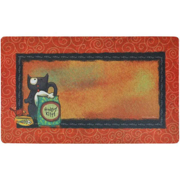 Drymate Hungry Kitty Cat Bowl Place Mat 1 Drymate Hungry Kitty Cat Bowl Place Mat