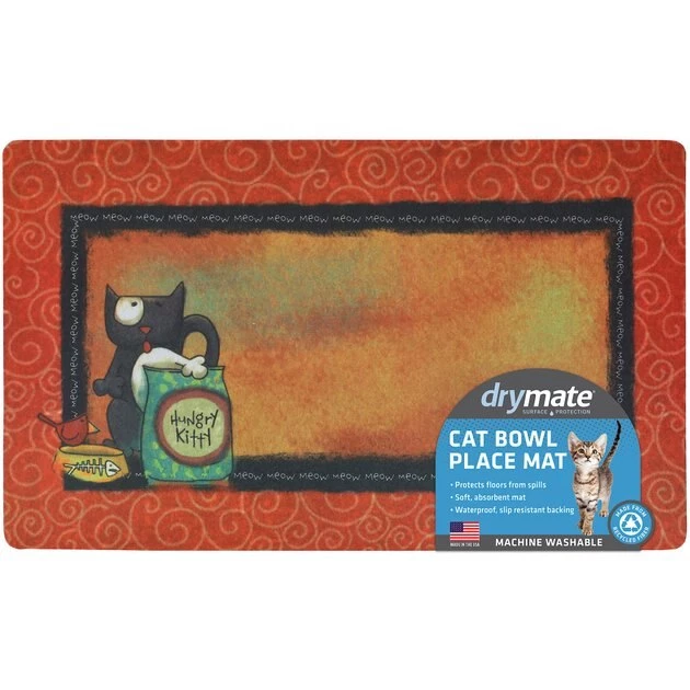Drymate Hungry Kitty Cat Bowl Place Mat 6 Drymate Hungry Kitty Cat Bowl Place Mat - Image 6