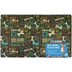 Drymate Green Best Friend Dog Bowl Place Mat -Pet Life Elegant shop 222038 PT5. SY630 V1657656279