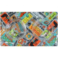 Drymate Cool Dog Dog Bowl Place Mat, Grey, Small -Pet Life Elegant shop 222043 PT2. SY630 V1657656279