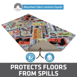 Drymate Cool Dog Dog Bowl Place Mat, Grey, Large 10 Drymate Cool Dog Dog Bowl Place Mat, Grey, Large -Pet Life Elegant shop 222044 PT3. SY630 V1650512194