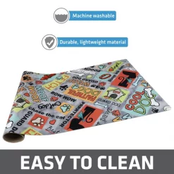 Drymate Cool Dog Dog Bowl Place Mat, Grey, Large 11 Drymate Cool Dog Dog Bowl Place Mat, Grey, Large -Pet Life Elegant shop 222044 PT4. SY630 V1651168331