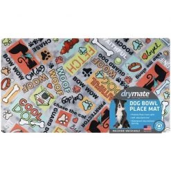 Drymate Cool Dog Dog Bowl Place Mat, Grey, Large 12 Drymate Cool Dog Dog Bowl Place Mat, Grey, Large -Pet Life Elegant shop 222044 PT5. SY630 V1651237311