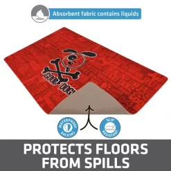 Drymate Red Good Dog Cross Bones Dog Bowl Place Mat -Pet Life Elegant shop 222046 PT3. SY630 V1657656279