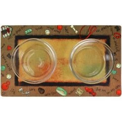 Drymate Bow Wow Border Dog Bowl Place Mat -Pet Life Elegant shop 222049 PT2. SY630 V1650996382