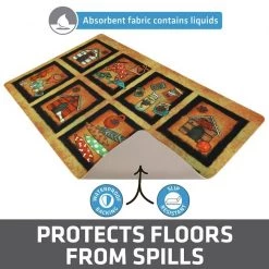 Drymate Bow Wow Squares Dog Bowl Place Mat -Pet Life Elegant shop 222052 PT3. SY630 V1651205515