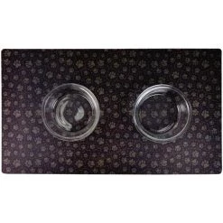 Drymate Paw Path Tan Dog Placemat, Large -Pet Life Elegant shop 222065 PT2. SY630 V1657656279