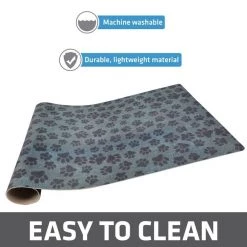 Drymate Paw Dots Black Dog Placemat, Large -Pet Life Elegant shop 222067 PT4. SY630 V1657656279