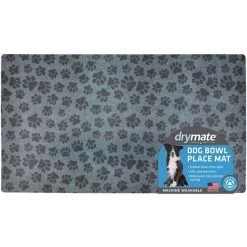 Drymate Paw Dots Black Dog Placemat, Large -Pet Life Elegant shop 222067 PT5. SY630 V1650513387