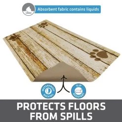 Drymate Distressed Wood Dog Placemat, Large -Pet Life Elegant shop 222069 PT3. SY630 V1651161110