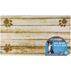 Drymate Distressed Wood Dog Placemat, Large -Pet Life Elegant shop 222069 PT5. SY630 V1657656280