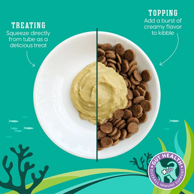 Solid Gold SeaMeal Squeeze with Tuna In Gravy Mousse Lickable Cat Treat, 4 count 5 Solid Gold SeaMeal Squeeze with Tuna In Gravy Mousse Lickable Cat Treat, 4 count - Image 5