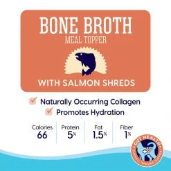 Solid Gold Bone Broth Salmon Shreds Grain-Free Wet Cat Food Topper, 3-oz, case of 12 -Pet Life Elegant shop 222459 PT3. SY630 V1594329361