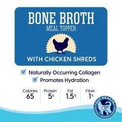 Solid Gold Bone Broth Chicken Shreds Grain-Free Wet Cat Food Topper, 3-oz, case of 12 -Pet Life Elegant shop 222461 PT3. SY630 V1594329357