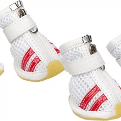 Pet Life Flexible Air-Mesh Lightweight Dog Sneakers, 4 count