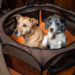 Pet Life All-Terrain Wire-Framed Collapsible Travel Dog Playpen -Pet Life Elegant shop 245363 PT5. SY630 V1596502609