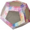 Pet Life Octagon Puzzle Cat Scratcher Toy & House