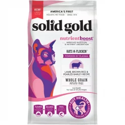Solid Gold NutrientBoost Katz-N-Flocken Lamb, Brown Rice & Pearled Barley Recipe Dry Cat Food