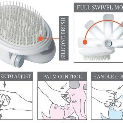 Pet Life Gyrater Swivel Travel Soft Grooming Dog & Cat Pin Brush 11 Pet Life Gyrater Swivel Travel Soft Grooming Dog & Cat Pin Brush -Pet Life Elegant shop 320073 PT5. SY630 V1633642895